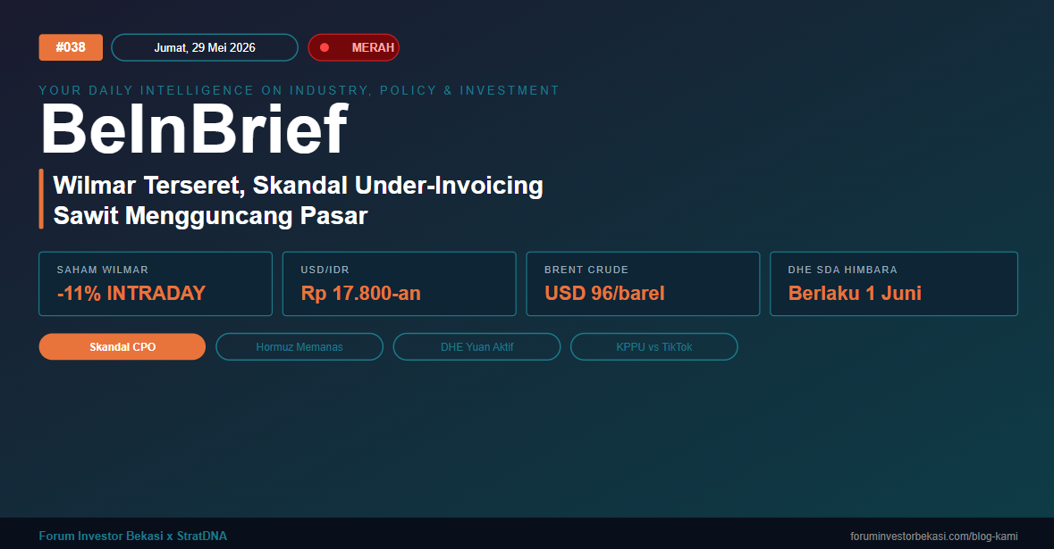 BeInBrief #038 "Wilmar Terseret, Skandal Under-Invoicing Sawit Mengguncang Pasar